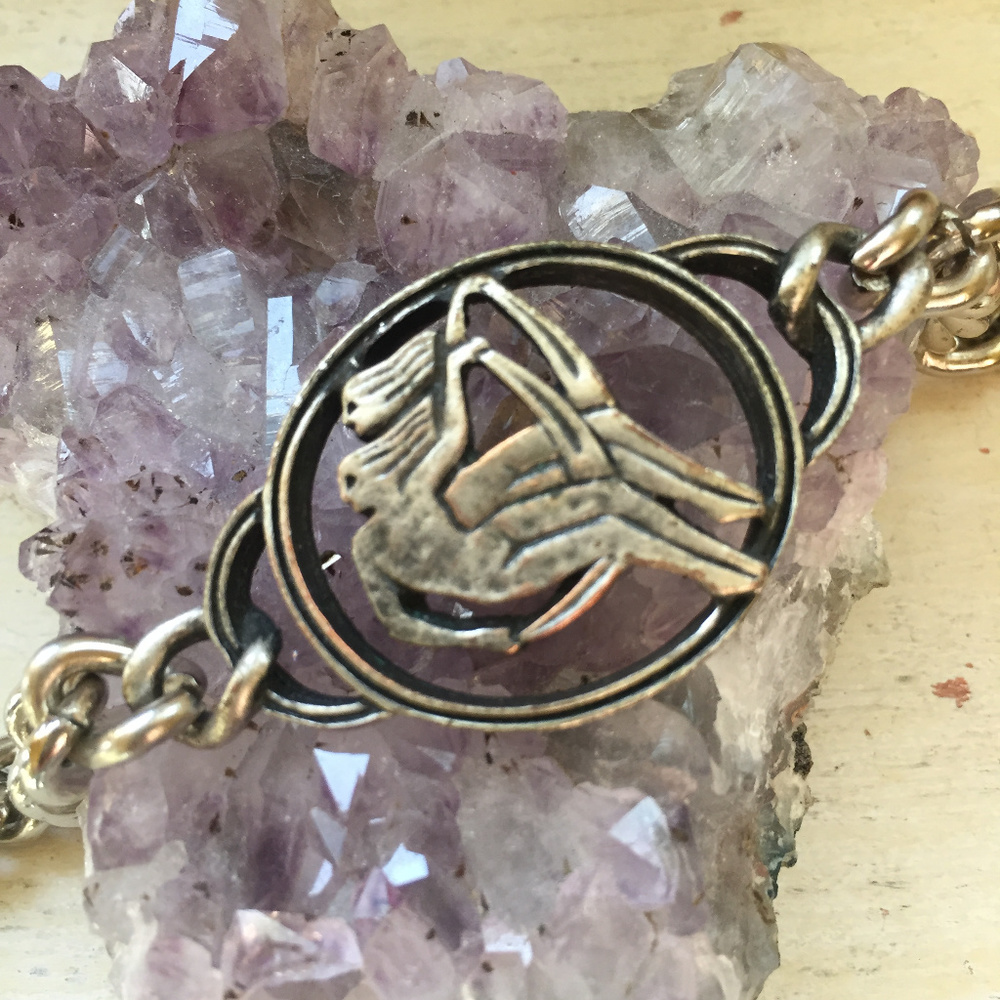 Vintage Gemini Link Bracelet